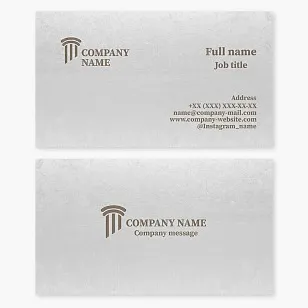 Business card template. Advocacy and jurisprudence.