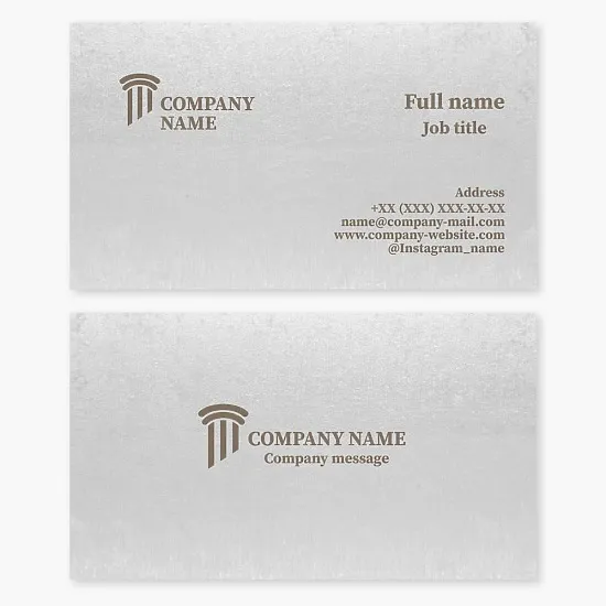 Business card template. Advocacy and jurisprudence.