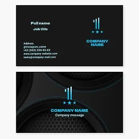 Abstract Number 1 Logo Business Card Template