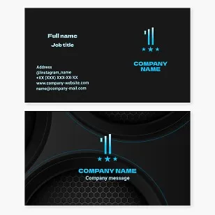 Abstract Number 1 Logo Business Card Template