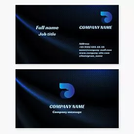 Business card template. Abstract. Eagle. Symbol of power, strength, courage, victory, and freedom. Letter D.