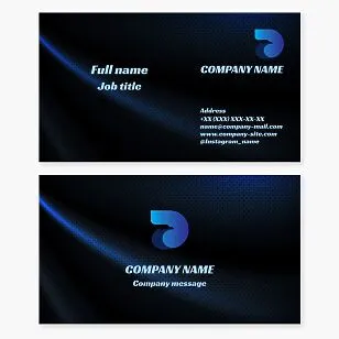 Business card template. Abstract. Eagle. Symbol of power, strength, courage, victory, and freedom. Letter D.