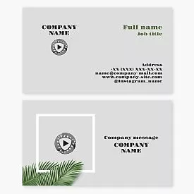 Film Play Logo Business Card Template