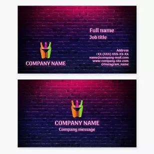 Nightclub Bar Business Card Template