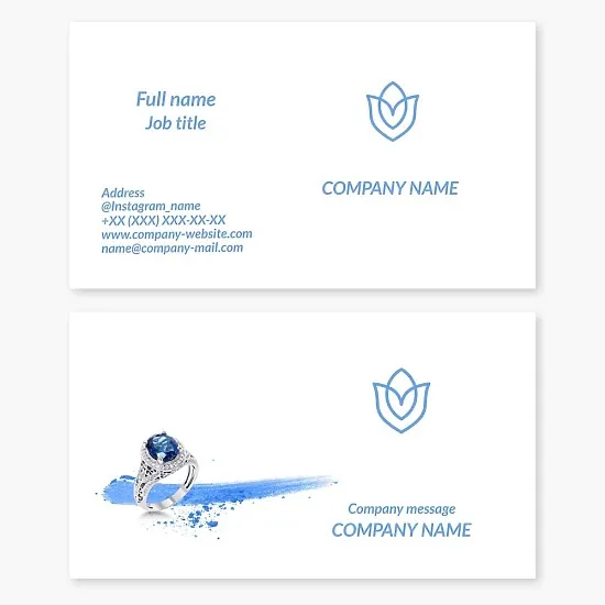 Jewelry Business Card Template