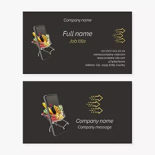 Food Delivery Service Business Card