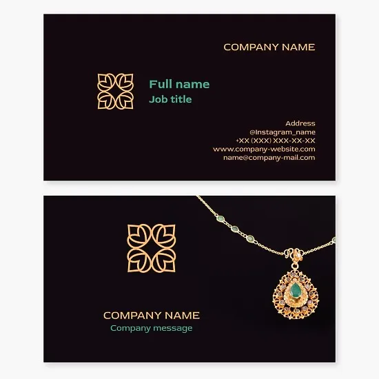Jewelry Business Card Template