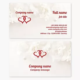 Wedding salon business card template