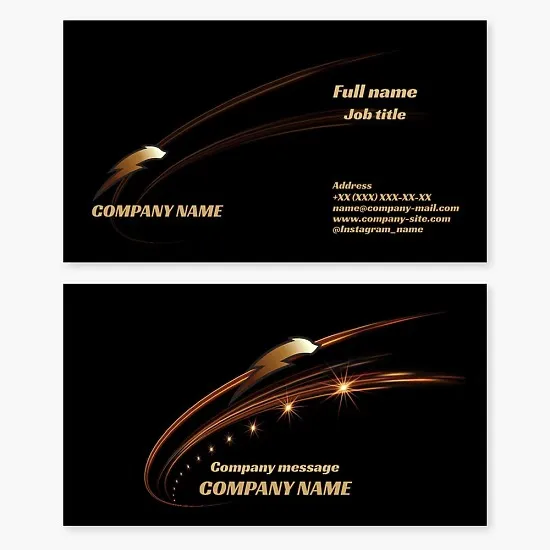 Business card template. Lightning dog. Abstract. Symbol of strength and speed. Brand. Sports team.