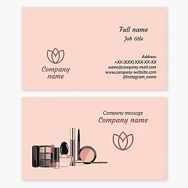 Business card template Perfumes, cosmetics, makeup