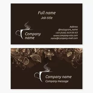 Cafe Business Card Template