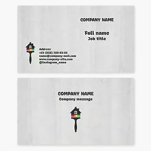 House Painting Service Business Card Template