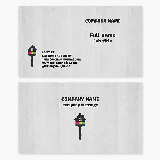 House Painting Service Business Card Template