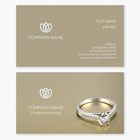Jewelry Business Card Template