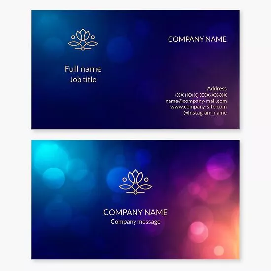 Abstract Flower Logo | Business Card Template