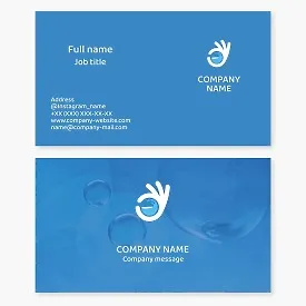 Water Business Card Template