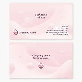 Business card template. Perfum.
