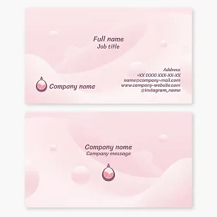 Business card template. Perfum.