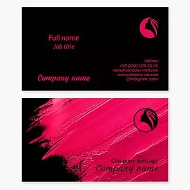 Hairdresser Business Card Template