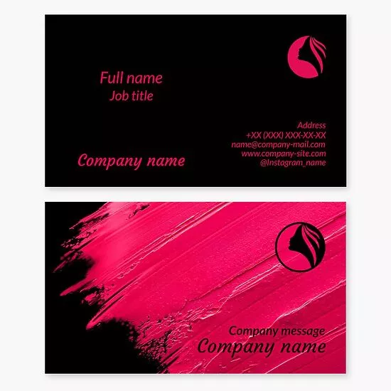 Hairdresser Business Card Template