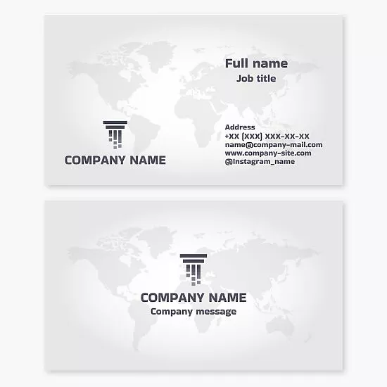 White Business Card