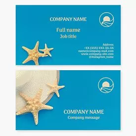 Starfish Sea Stars Business Card Template