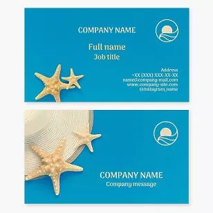 Starfish Sea Stars Business Card Template