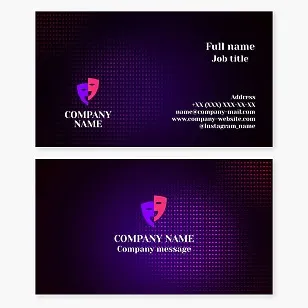 Business card template. Theater.