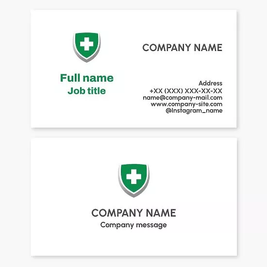 Healthcare Medical Business Card Template