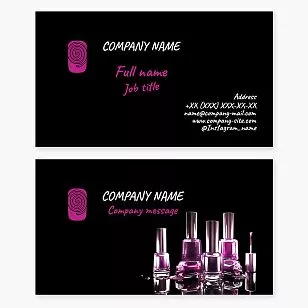 Nail Polish | Makeup Business Card Template