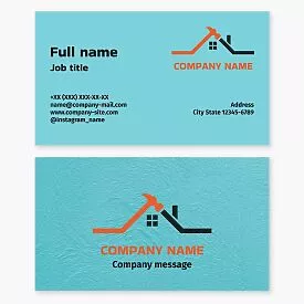 Roofing Construction Business Card