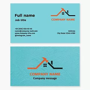 Roofing Construction Business Card