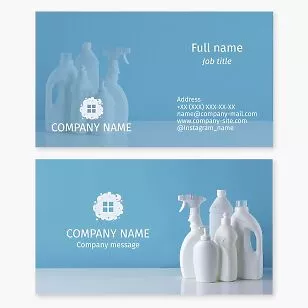 Cleaning Supplies | Cleaning Service Business Card Template