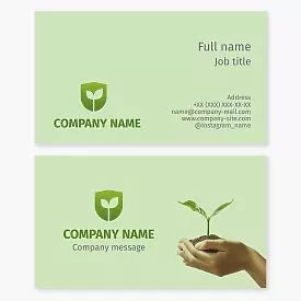 Eco Plant Gardening Business Card Template