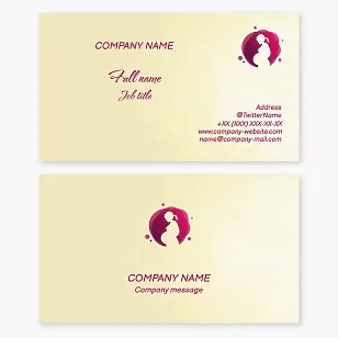 Woman Pregnancy Logo Business Card Template