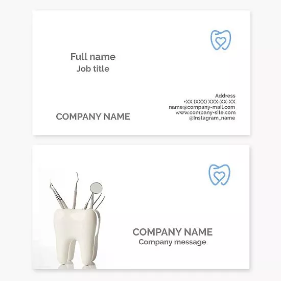 Dental Business Card Template