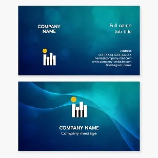 Business card template. Music school. Music teacher. Music quartet, ensemble. Letter I.