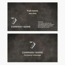 Business card template. Wolf. Strength, power, determination, leadership, speed, pack.