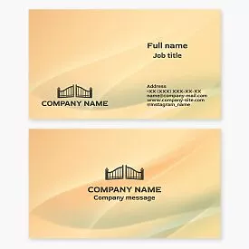 Gate & Fencing Business Card Template