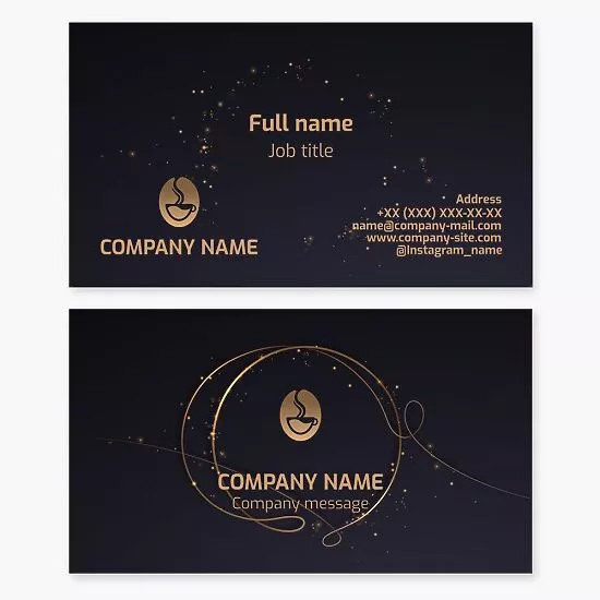 Coffee Shop Business Card Template