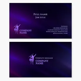 Business card template. Centaur. Abstract. Symbol of passions, instincts, logic, intellect, wisdom, strength, potential.