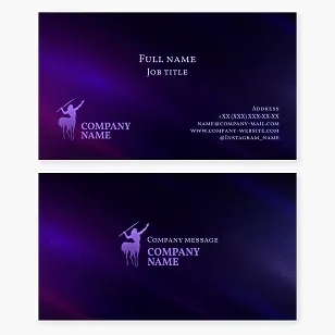 Business card template. Centaur. Abstract. Symbol of passions, instincts, logic, intellect, wisdom, strength, potential.