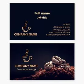 Cafe Business Card Template