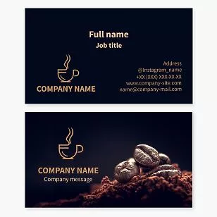 Cafe Business Card Template