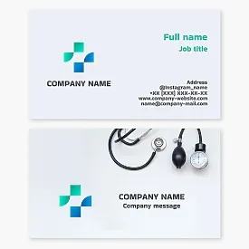 Medicine business card template