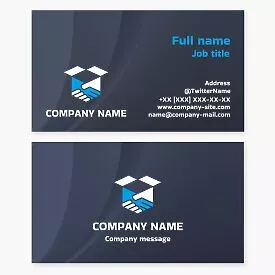 Delivery Agreement Business Card Template