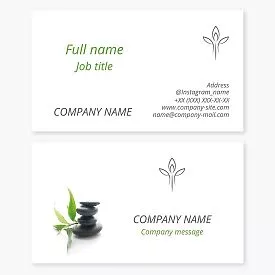 Wellness Business Card Template