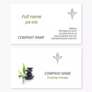 Wellness Business Card Template