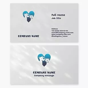 Pet Care Business Card Template