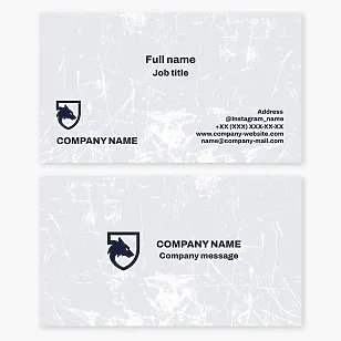 Wolf Shield Logo Business Card Template. Bodyguard, Security Guard.